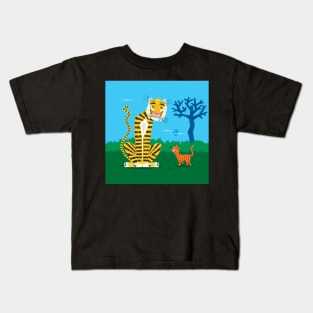 The Tiger and The Tom Cat Kids T-Shirt